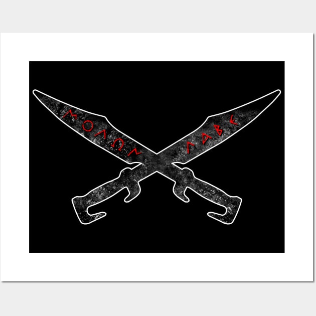 Spartan Warrior Swords Wall Art by Scar